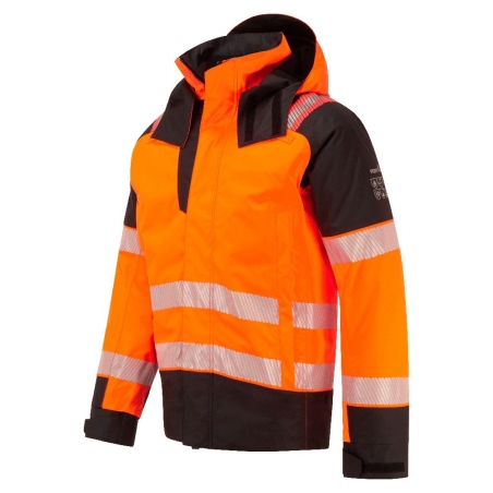 Parka haute visibilité ignifugée multirisque arc électrique classe 2 Orange/noir – Portwest FR606