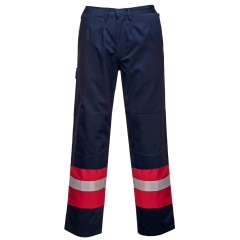 Pantalon ignifugé haute visibilité multirisque Bizflame Plus Marine – Portwest FR56
