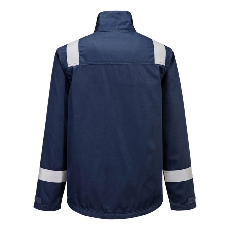 Veste multirisques ignifugée antistatique protection chimique 280g Marine – Portwest FR609