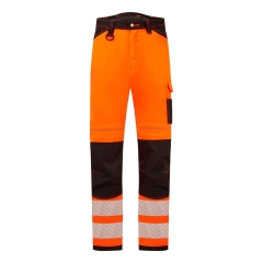 Pantalon haute visibilité extensible léger stretch PW3 Orange/noir – Portwest PW303