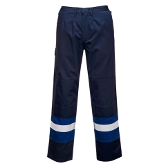Pantalon ignifugé haute visibilité multirisque Bizflame Plus Marine/royal – Portwest FR56