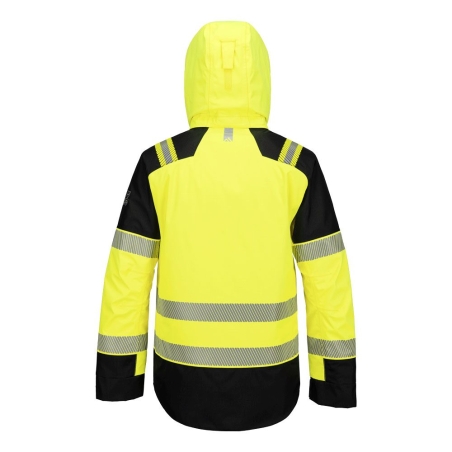 Parka haute visibilité ignifugée multirisque arc électrique classe 2 Jaune/noir – Portwest FR606