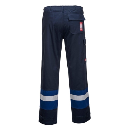 Pantalon ignifugé haute visibilité multirisque Bizflame Plus Marine/royal – Portwest FR56