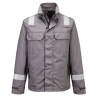 Veste multirisques ignifugée antistatique protection chimique 280g Gris – Portwest FR609