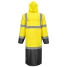 Manteau de pluie haute visibilité contraste 122 cm classe 3 Jaune/noir – Portwest H446