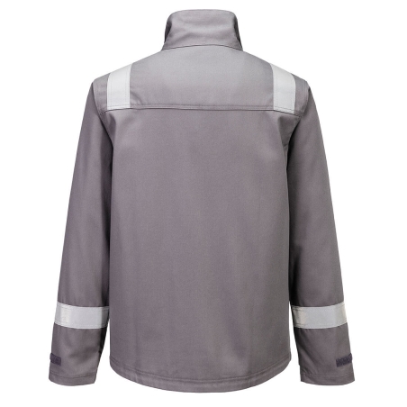 Veste multirisques ignifugée antistatique protection chimique 280g Gris – Portwest FR609