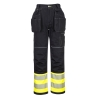 Pantalon holster haute visibilité classe 1 multipoches Jaune/noir – Portwest PW307