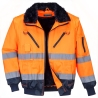 Blouson pilote 3 en 1 haute visibilité classe 3 Orange/marine – Portwest PJ50