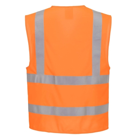 Gilet haute visibilité résistant à la flamme classe 2 Orange – Portwest FR75