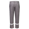 Pantalon multirisques ignifugé antistatique arc électrique 280g Gris – Portwest FR417