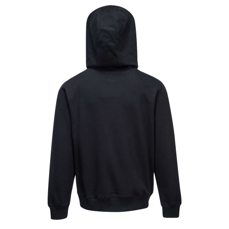 Sweatshirt zippé à capuche coupe moderne Cotton Plus Noir – Portwest KS31