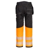 Pantalon holster haute visibilité classe 1 multipoches Orange/noir – Portwest PW307