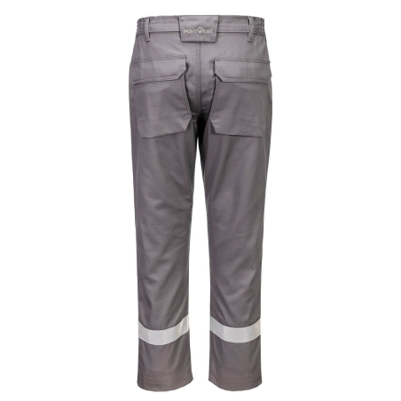 Pantalon multirisques ignifugé antistatique arc électrique 280g Gris – Portwest FR417