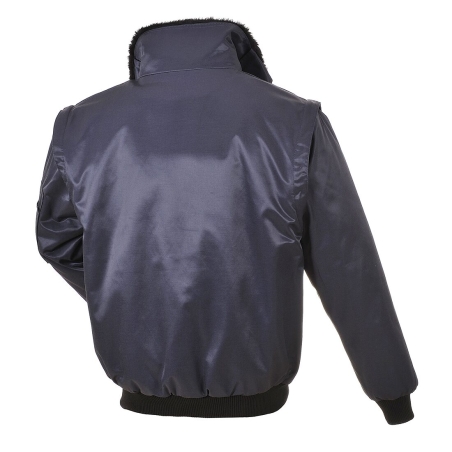 Blouson pilot manches amovibles imperméable multipoches Marine – Portwest PJ10