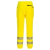 Jogging haute visibilité stretch 4 sens renforts genoux Jaune/noir – Portwest KX346