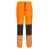 Jogging haute visibilité stretch 4 sens renforts genoux Orange/noir – Portwest KX346