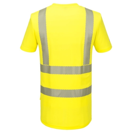 Tee-shirt sport haute visibilité classe 2 respirant Jaune – Portwest KX301