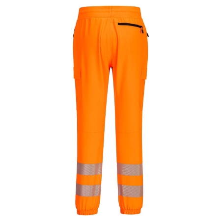 Jogging haute visibilité stretch 4 sens renforts genoux Orange/noir – Portwest KX346