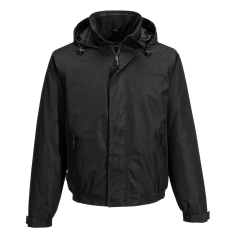 Blouson imperméable respirant doublure polaire capuche cachée Noir – Portwest S503