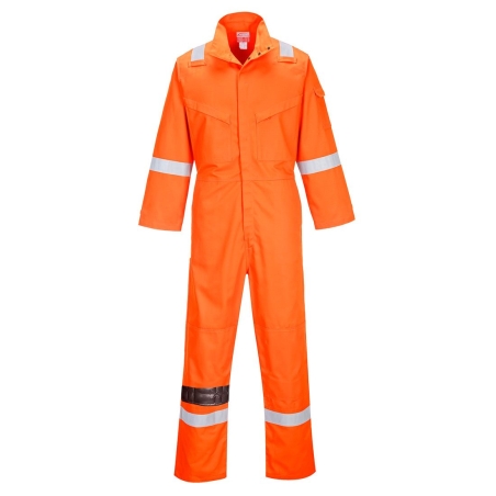 Combinaison ignifugée multirisque certifiée arc électrique Orange – Portwest FR93