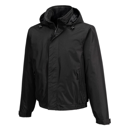 Blouson imperméable respirant doublure polaire capuche cachée Noir – Portwest S503