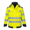 Veste de pluie doublée multirisque arc électrique Modaflame Jaune/marine – Portwest MV70