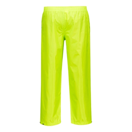 Pantalon de pluie léger imperméable à superposer Jaune – Portwest S441
