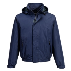 Blouson imperméable respirant doublure polaire capuche cachée Marine – Portwest S503NAR