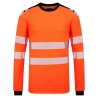 Tee-shirt manches longues haute visibilité ignifugé antistatique Orange/noir – Portwest FR736