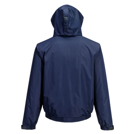 Blouson imperméable respirant doublure polaire capuche cachée Marine – Portwest S503NAR