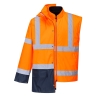 Parka 5 en 1 haute visibilité imperméable classe 3 Orange/marine – Portwest S766