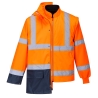 Parka 5 en 1 haute visibilité imperméable classe 3 Orange/marine – Portwest S766
