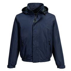 Blouson imperméable respirant doublure polaire capuche cachée Marine – Portwest S503NVR