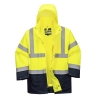 Parka 5 en 1 haute visibilité imperméable classe 3 Jaune/marine – Portwest S766