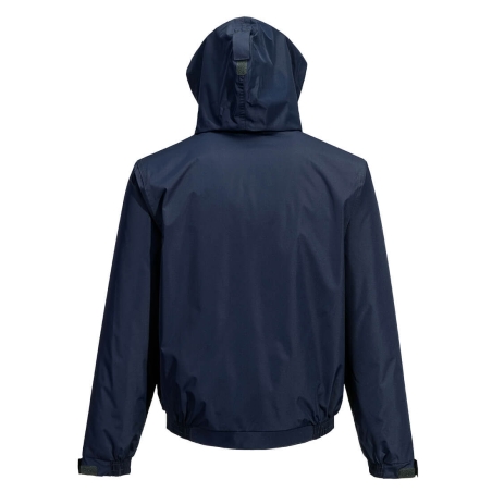 Blouson imperméable respirant doublure polaire capuche cachée Marine – Portwest S503NVR