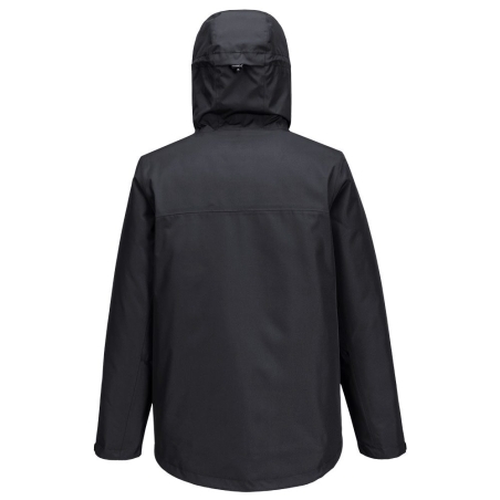 Parka imperméable respirante à capuche réglable Noir – Portwest S611
