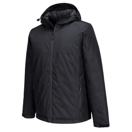 Parka imperméable respirante à capuche réglable Noir – Portwest S611