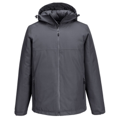 Parka imperméable respirante à capuche réglable Gris métal – Portwest S611