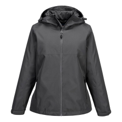 Veste de pluie femme imperméable respirante à capuche Gris métal – Portwest S614
