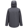 Parka imperméable respirante à capuche réglable Gris métal – Portwest S611