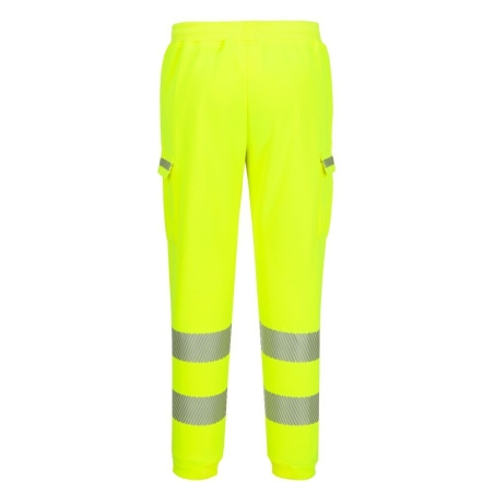 Jogging cargo haute visibilité classe 1 multipoches Jaune – Portwest KX348