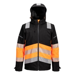 Veste de pluie imperméable haute visibilité classe 1 Orange/noir – Portwest PW368