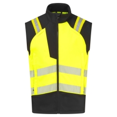 Gilet softshell ignifugé haute visibilité classe 2 Jaune/noir – Portwest FR719