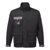 Blouson de travail multipoches contrasté Noir – Portwest TX10
