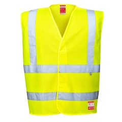 Gilet haute visibilité antistatique et flamme résistant Jaune – Portwest FR71