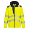 Polaire technique haute visibilité capuche réglable multipoches Jaune/noir – Portwest PW335