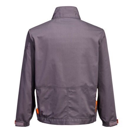 Blouson de travail multipoches contrasté Gris – Portwest TX10