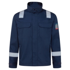 Veste de travail ignifugée résistante aux produits chimiques Marine – Portwest FR741