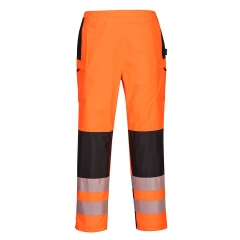 Surpantalon de pluie haute visibilité femme classe 2 Orange/noir – Portwest PW386