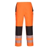 Surpantalon de pluie haute visibilité femme classe 2 Orange/noir – Portwest PW386